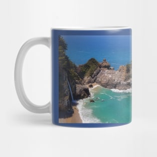 Ocean Overlook with waterfall Mug